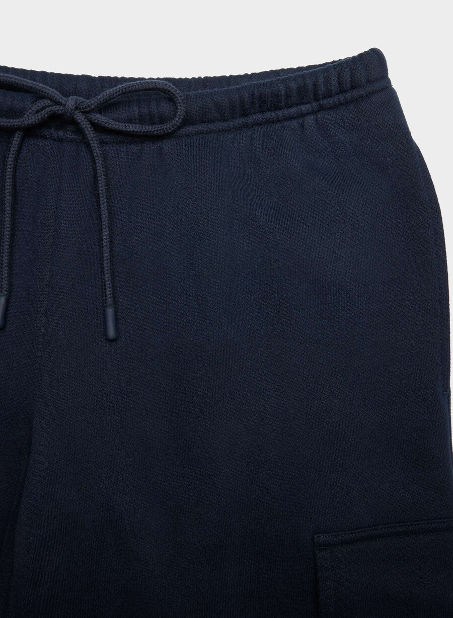 gemütliche sweatfleece mega cargo flutter sweatpant admiral
