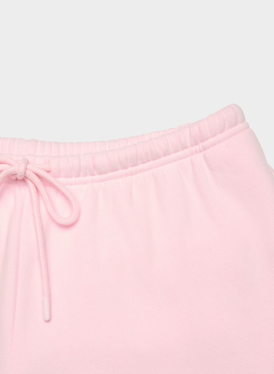 kuschelige fleece-sweatpants mit mega-cargo-schlagpolsterung farbe villa pink