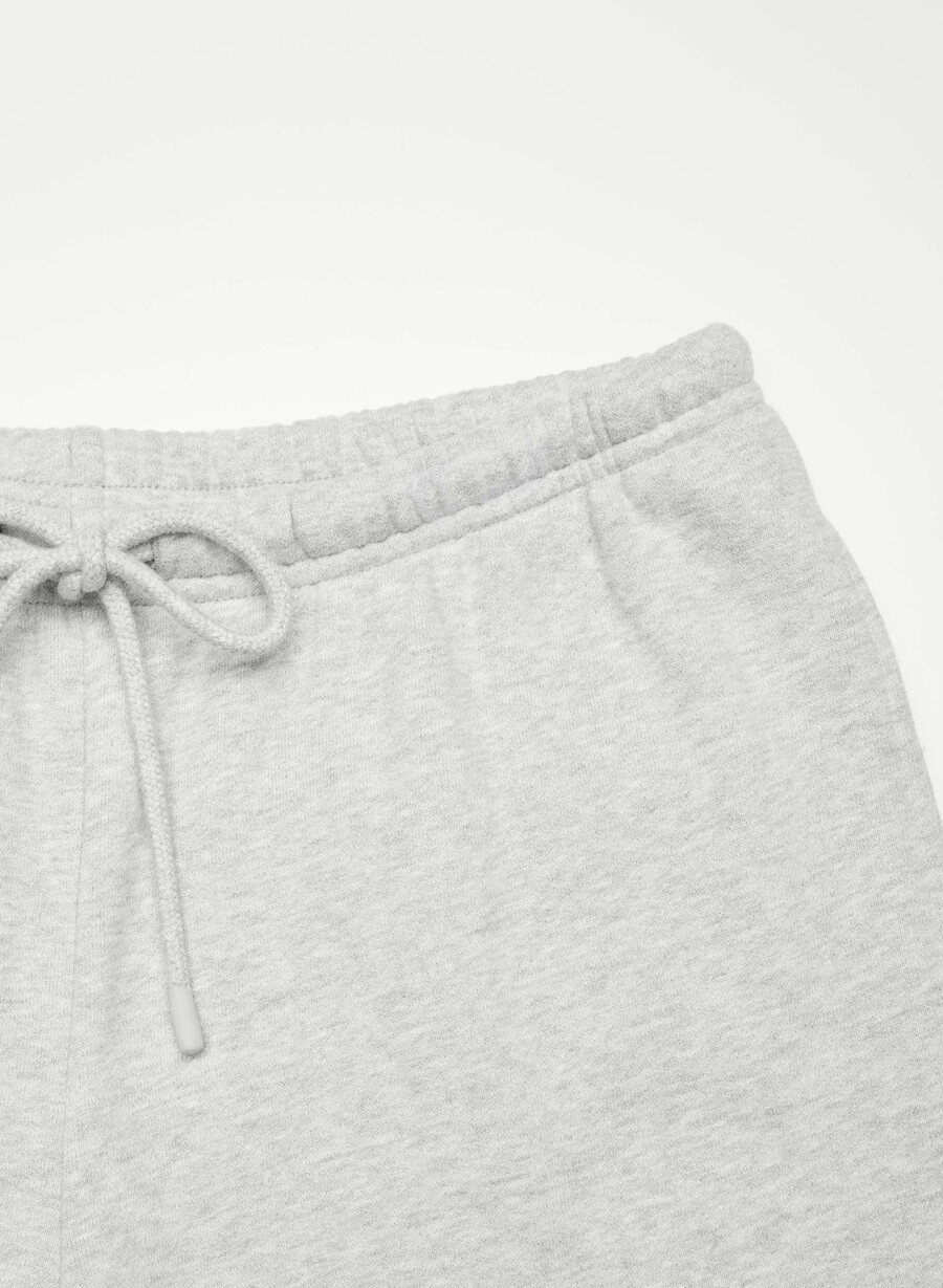 gemütliche fleece-sweatpants mit mega-cargo-schlagpolsterung meliertes chrom