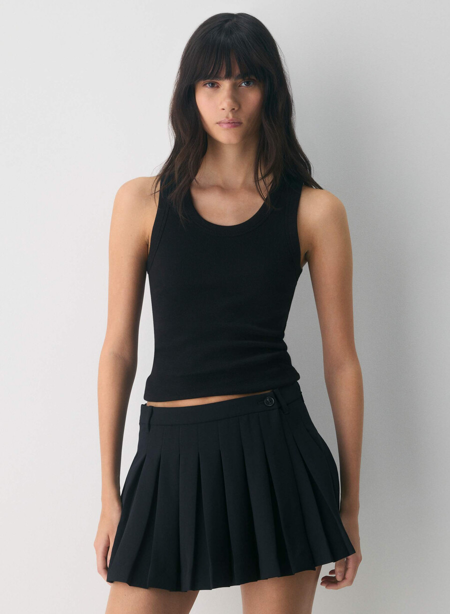 sima skort – crepette schwarz