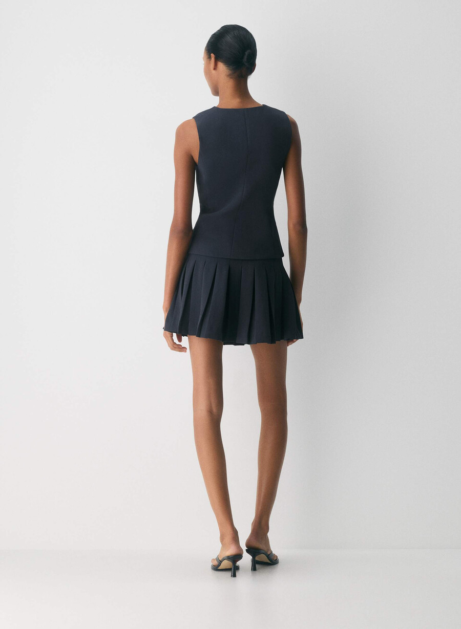 sima skort - crepette dark night navy