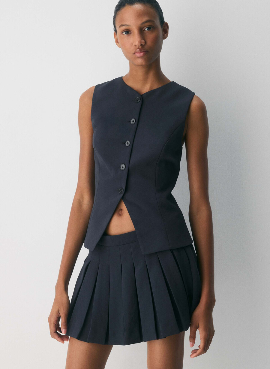 sima skort - crepette dark night navy