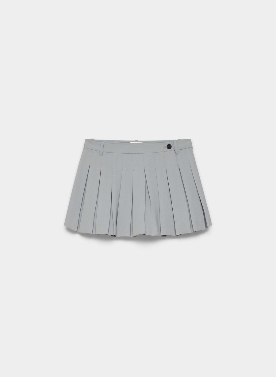 sima skort – crepette riverstone grau