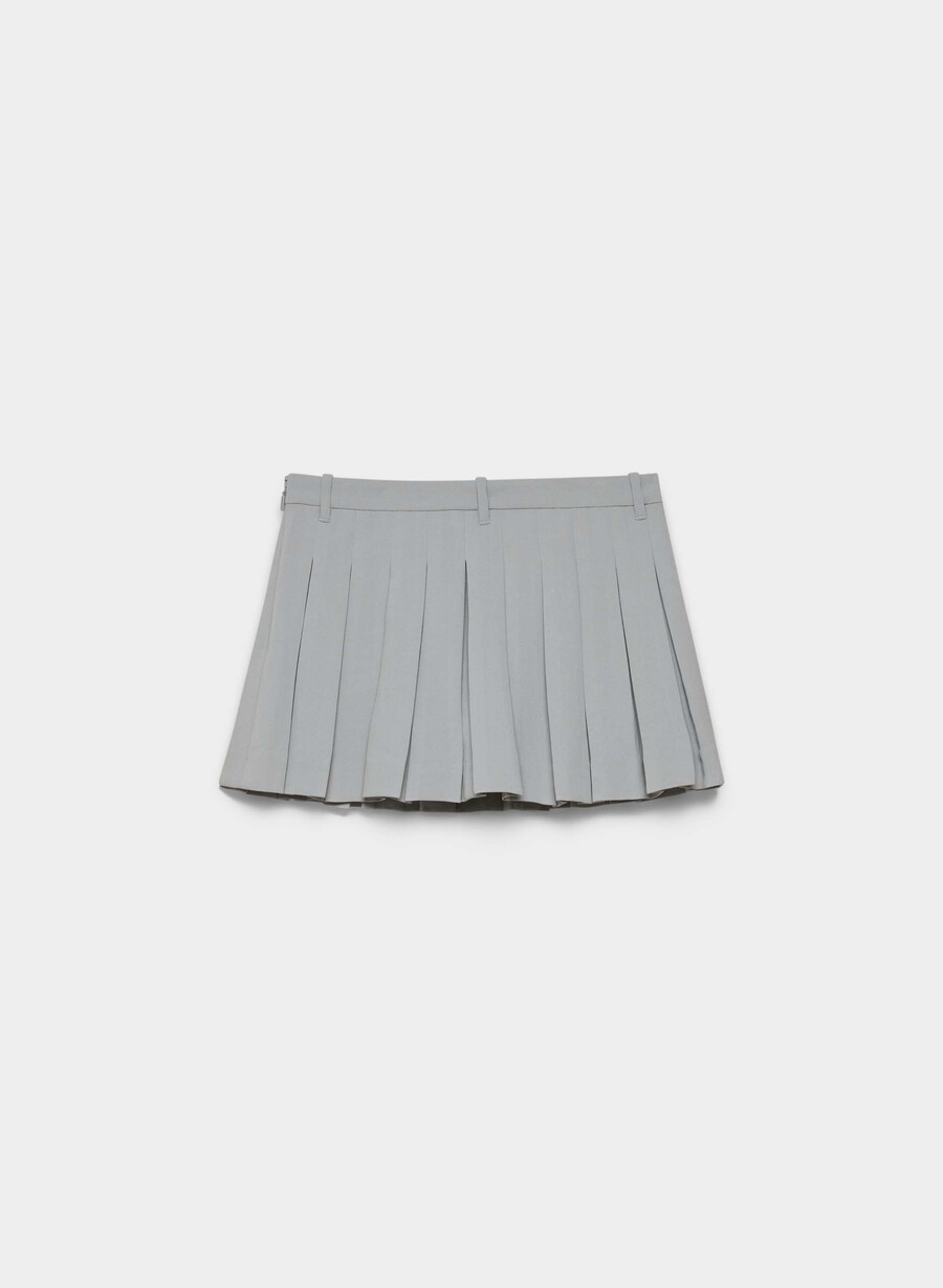 sima skort – crepette riverstone grau