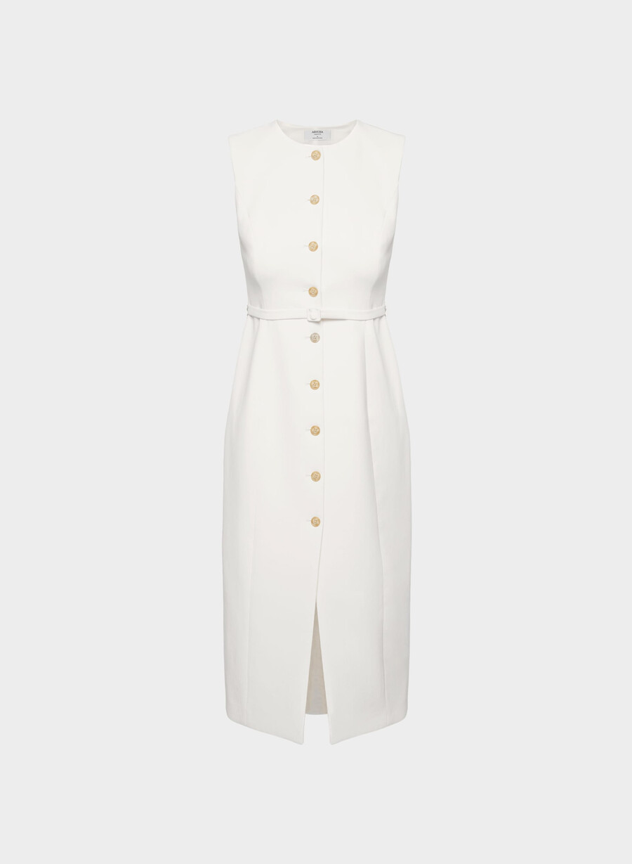 volute-kleid - crepette hellbirke