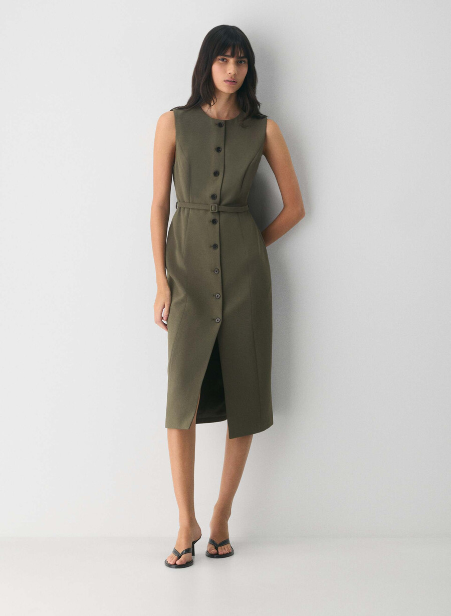 volute-kleid - crepette hellbirke