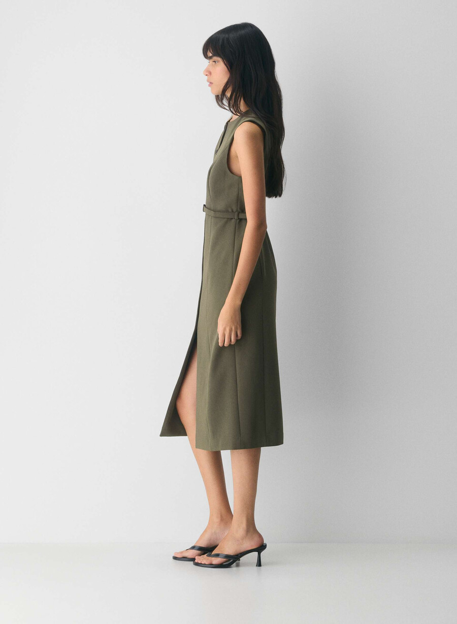 volute-kleid - crepette hellbirke