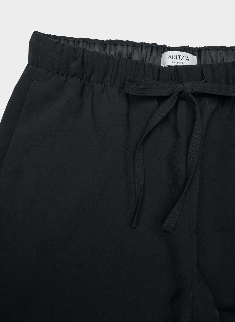 lodge pant cropped - crepette schwarz