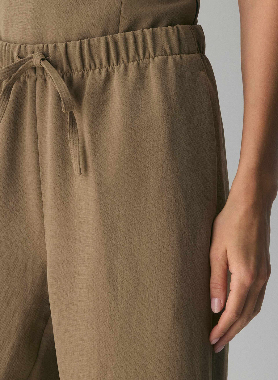 die lodge pant cropped - crepette folio brown