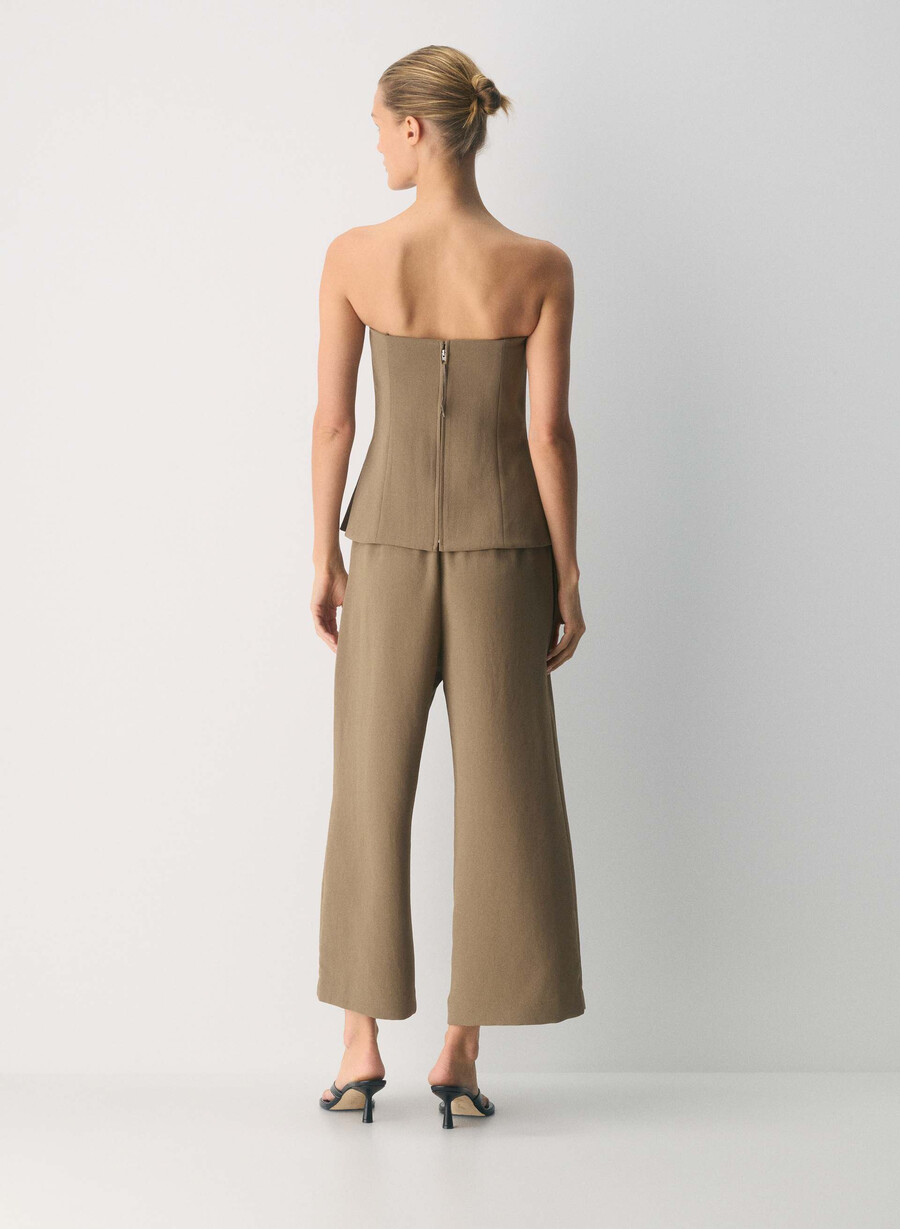 die lodge pant cropped - crepette folio brown