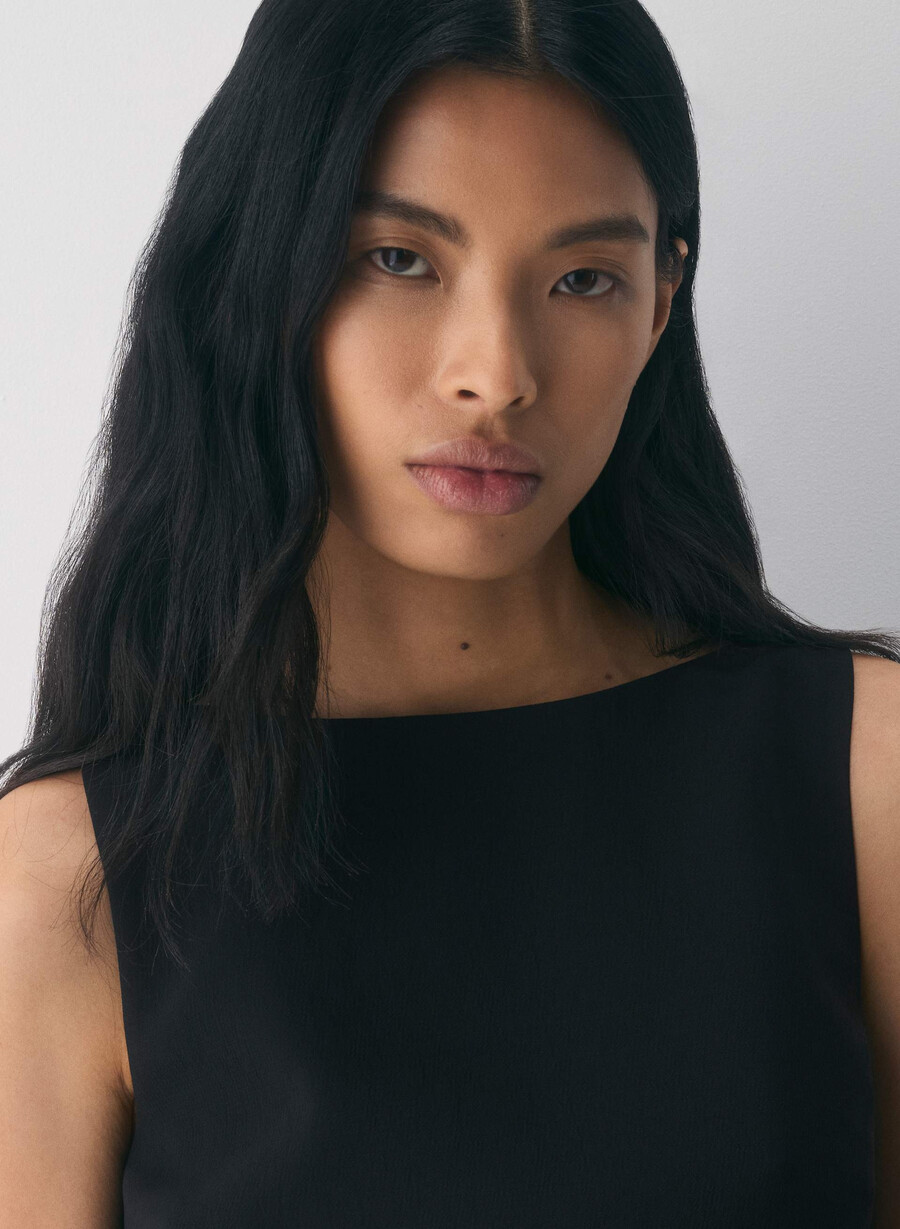 bond-kleid – crêpe schwarz
