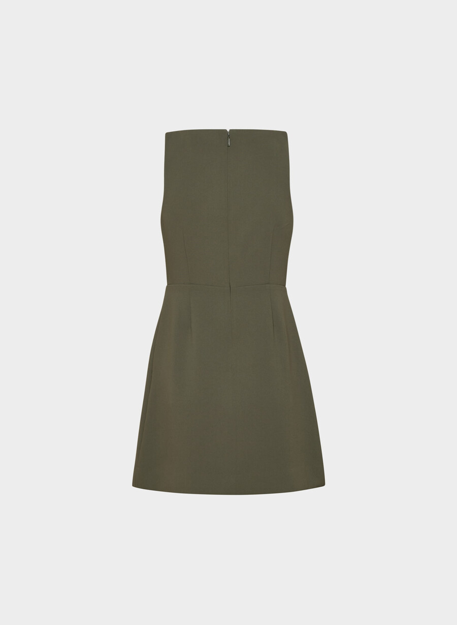 bond-kleid – crêpe dunkeloliv