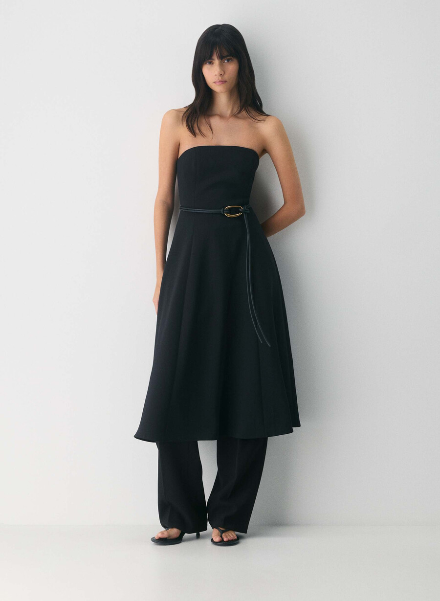 lightwell kleid - crepette schwarz