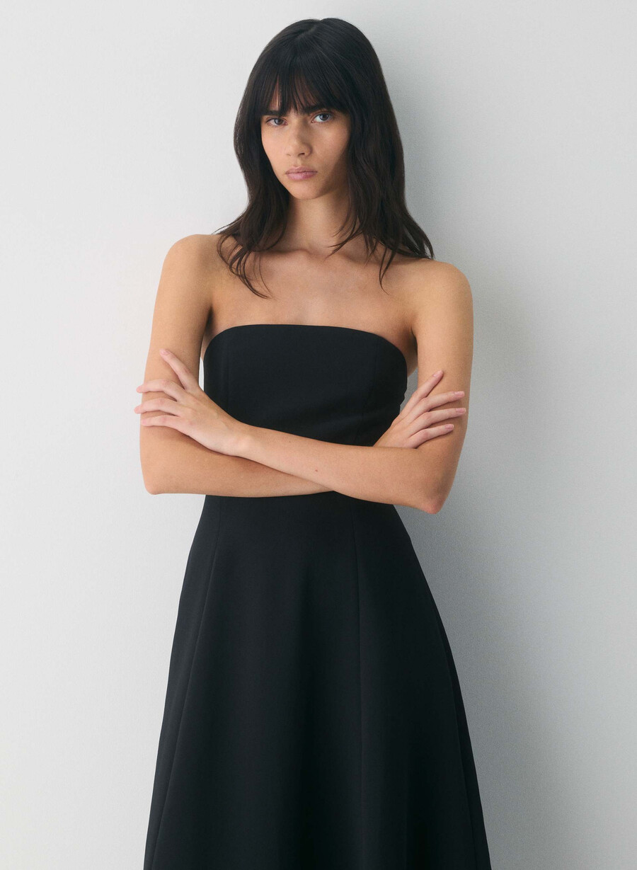 lightwell kleid - crepette schwarz