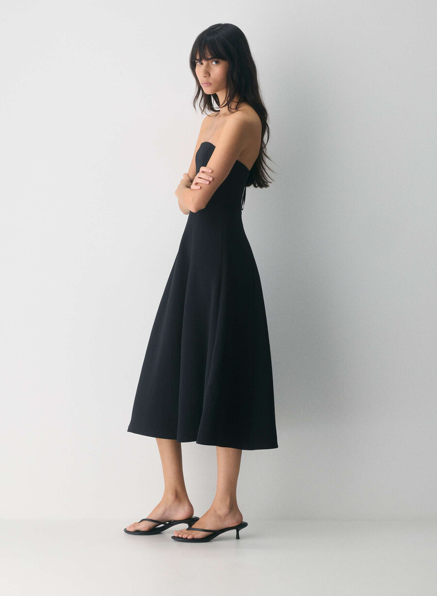 lightwell kleid - crepette schwarz