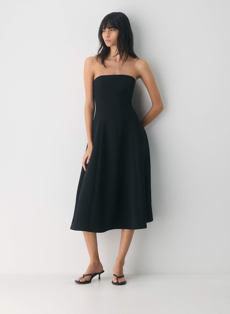 lightwell kleid - crepette schwarz
