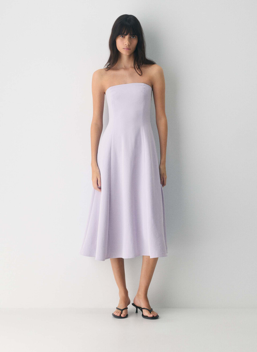 lightwell kleid - crepette wildblumenlila