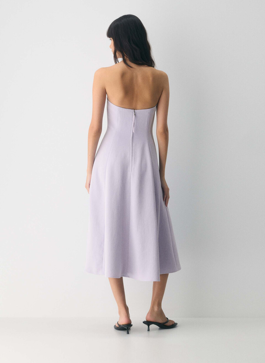 lightwell kleid - crepette wildblumenlila
