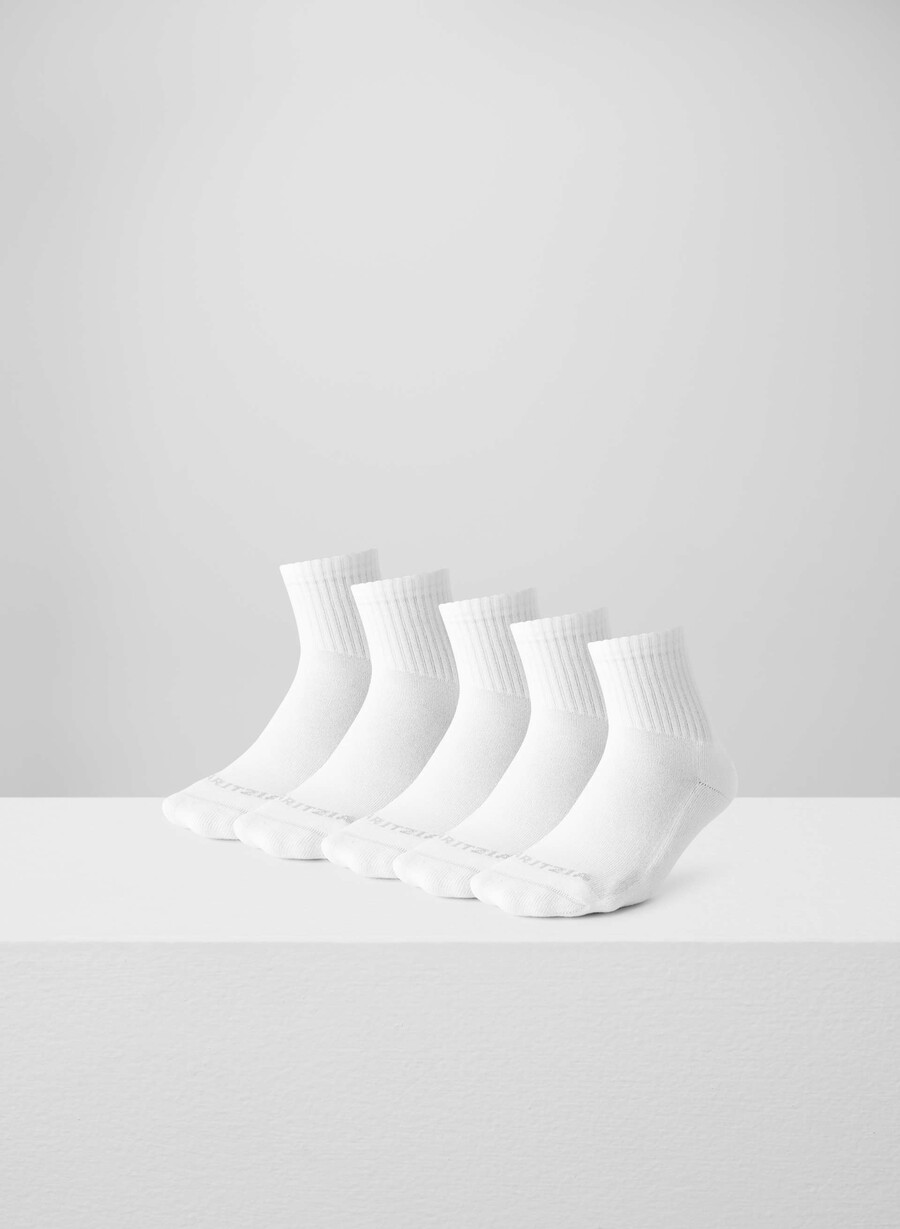 best-ever ankle sock 5er-pack weiss heather chrome