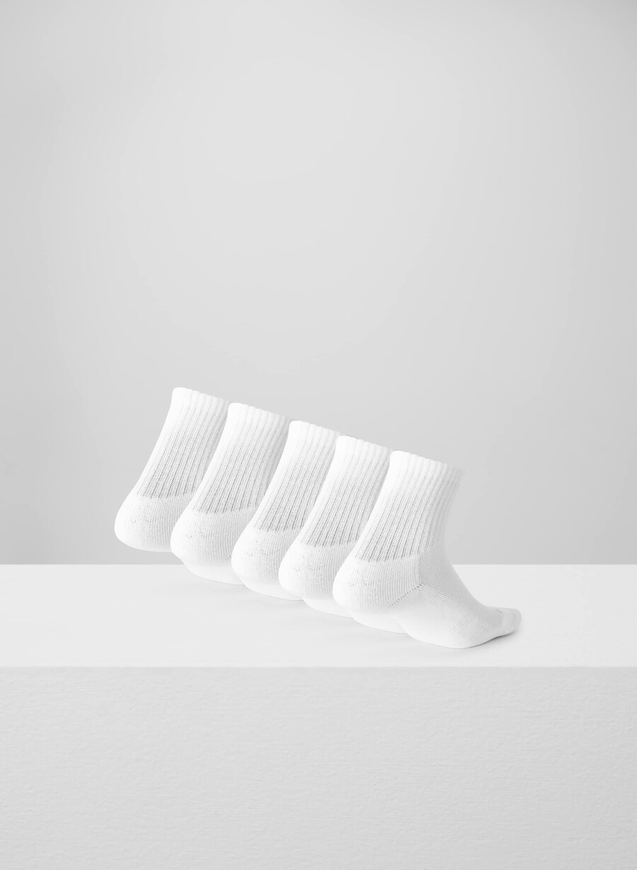 best-ever ankle sock 5er-pack weiss heather chrome
