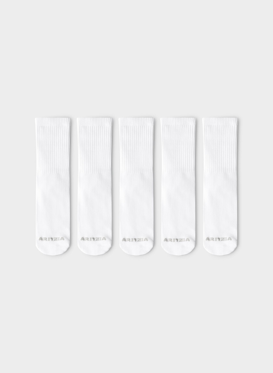 best-ever crew socken 5er-pack weißheather chrom
