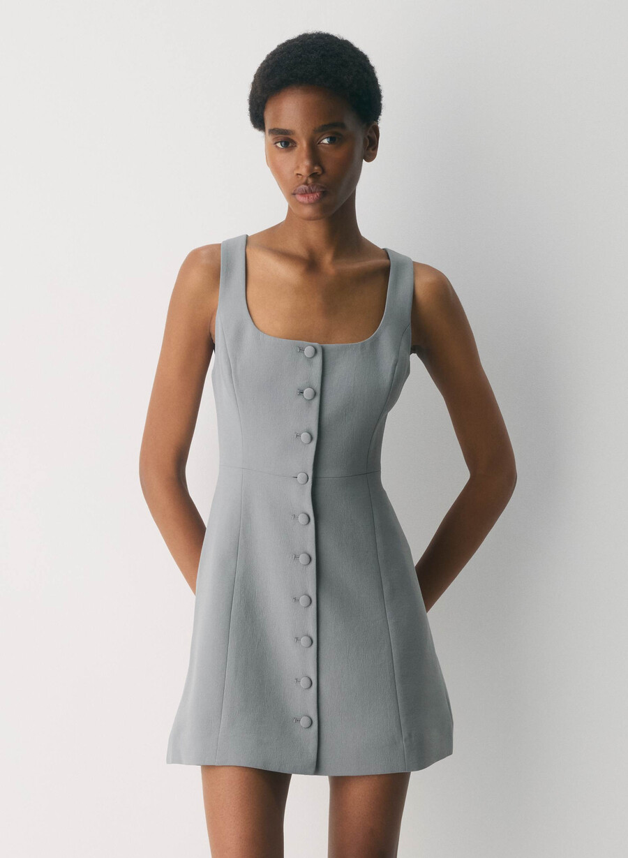 eave kleid - crepette riverstone grey