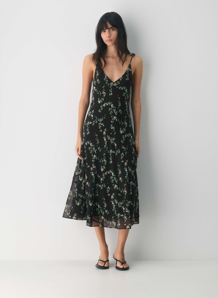 priscilla maxikleid schwarzmulti
