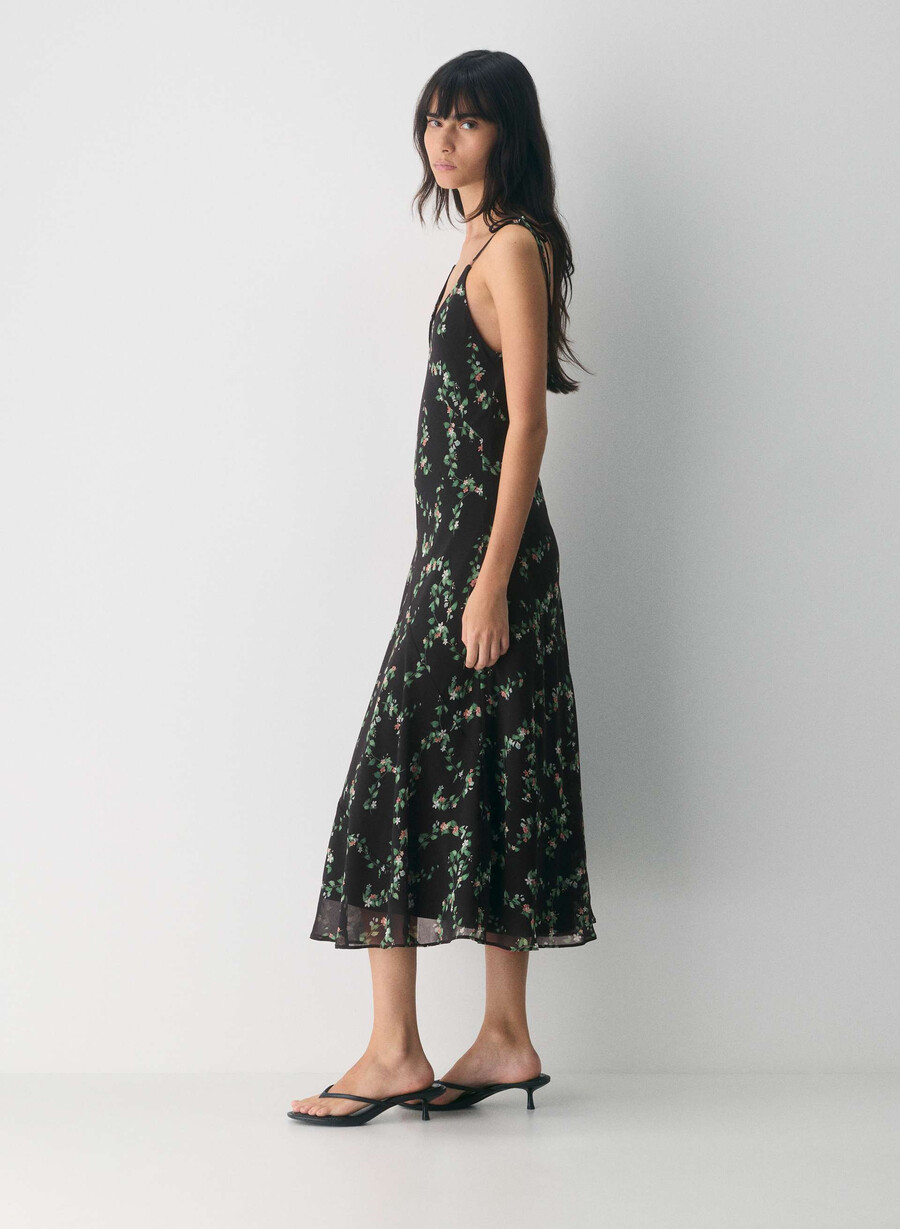 priscilla maxikleid schwarzmulti