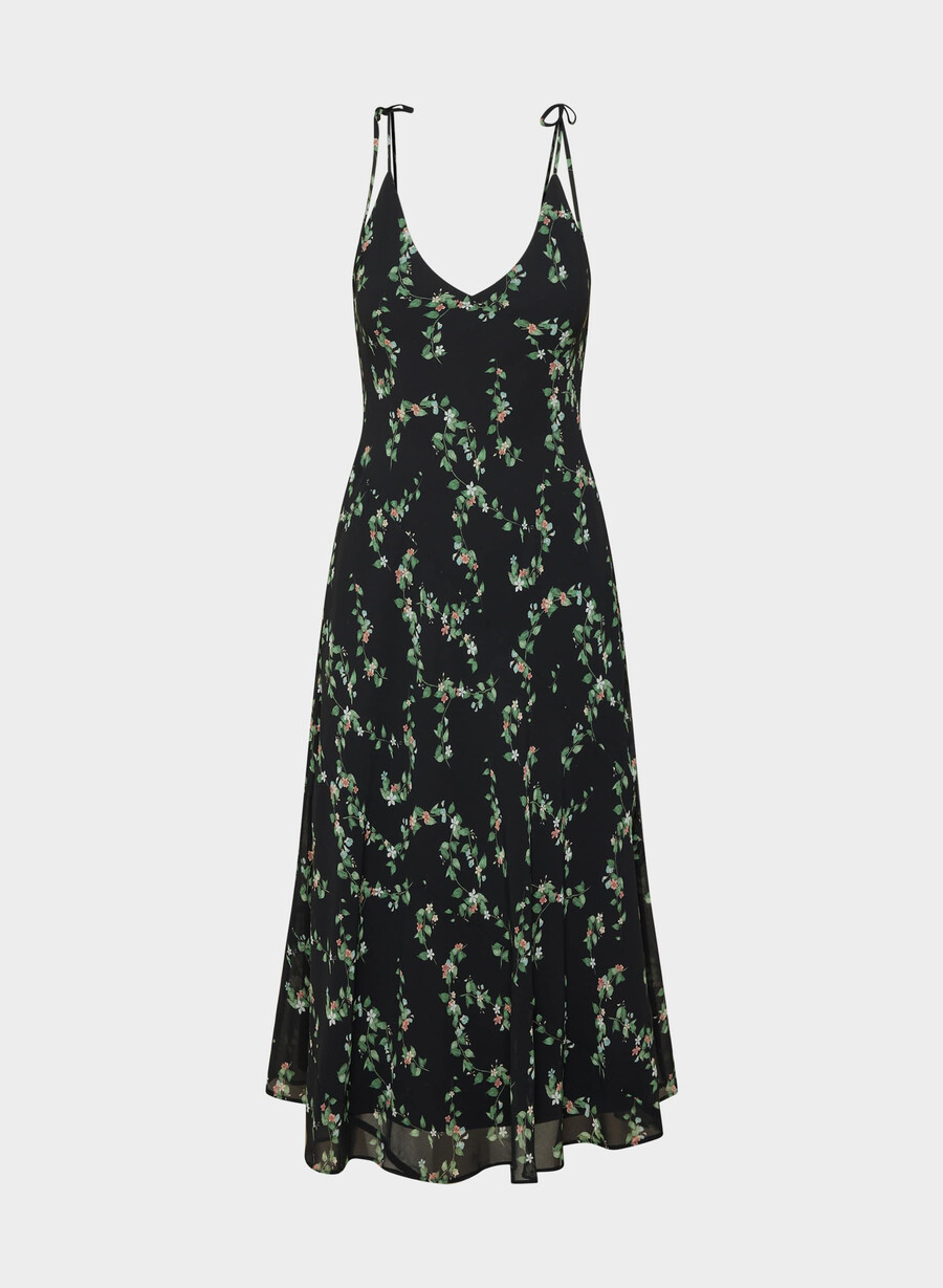 priscilla maxikleid schwarzmulti