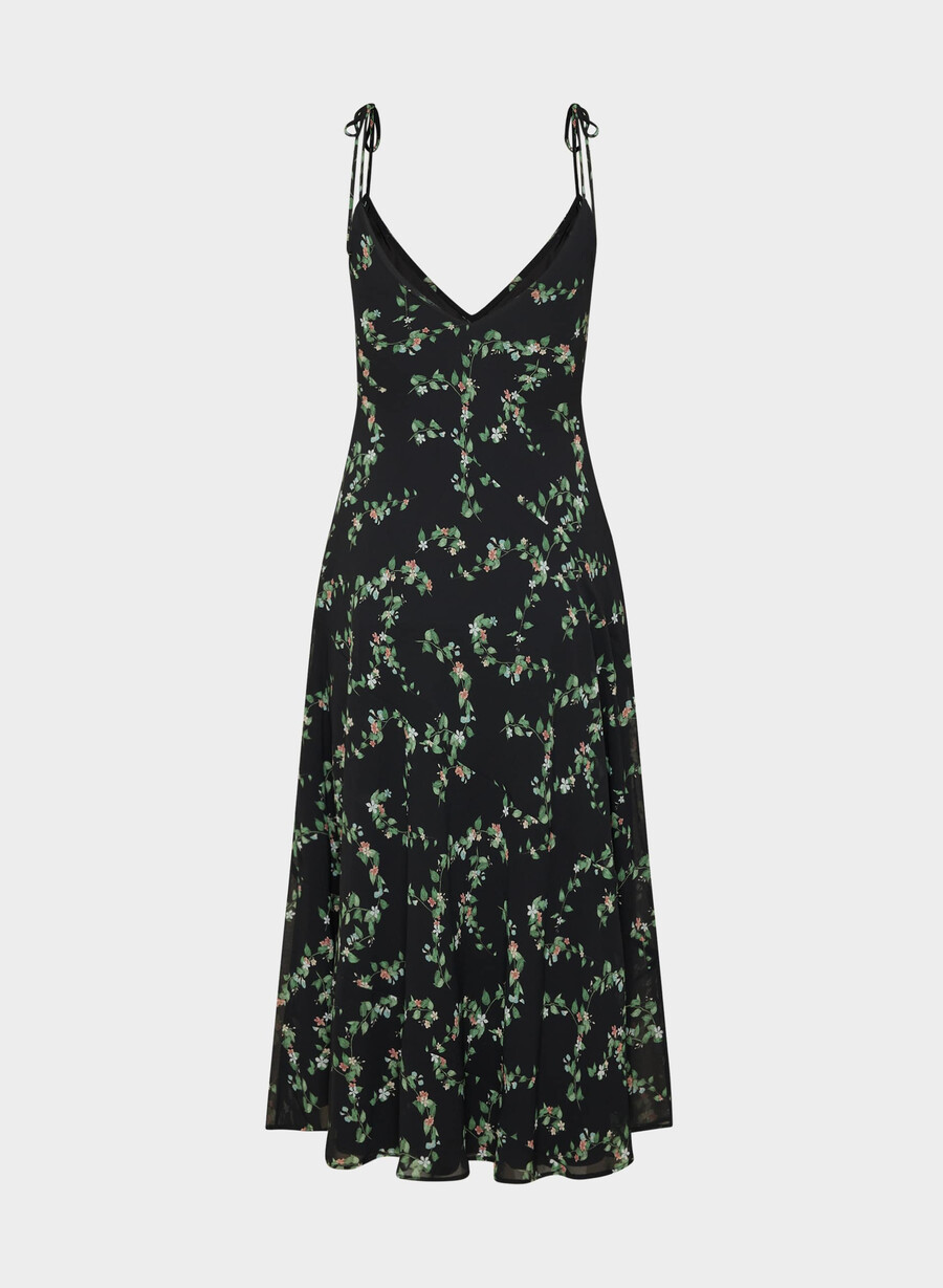 priscilla maxikleid schwarzmulti