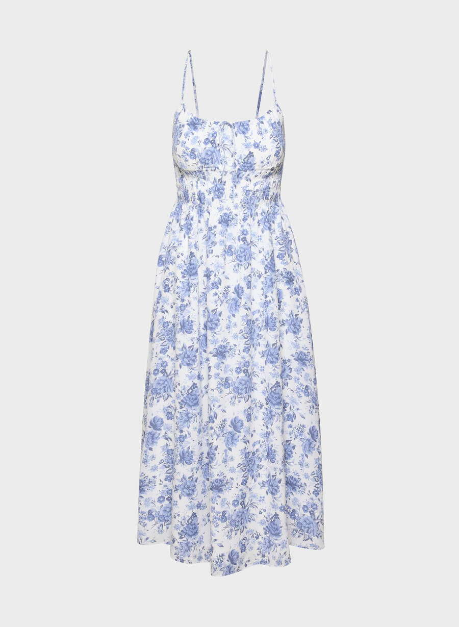 typescript kleid weissblau