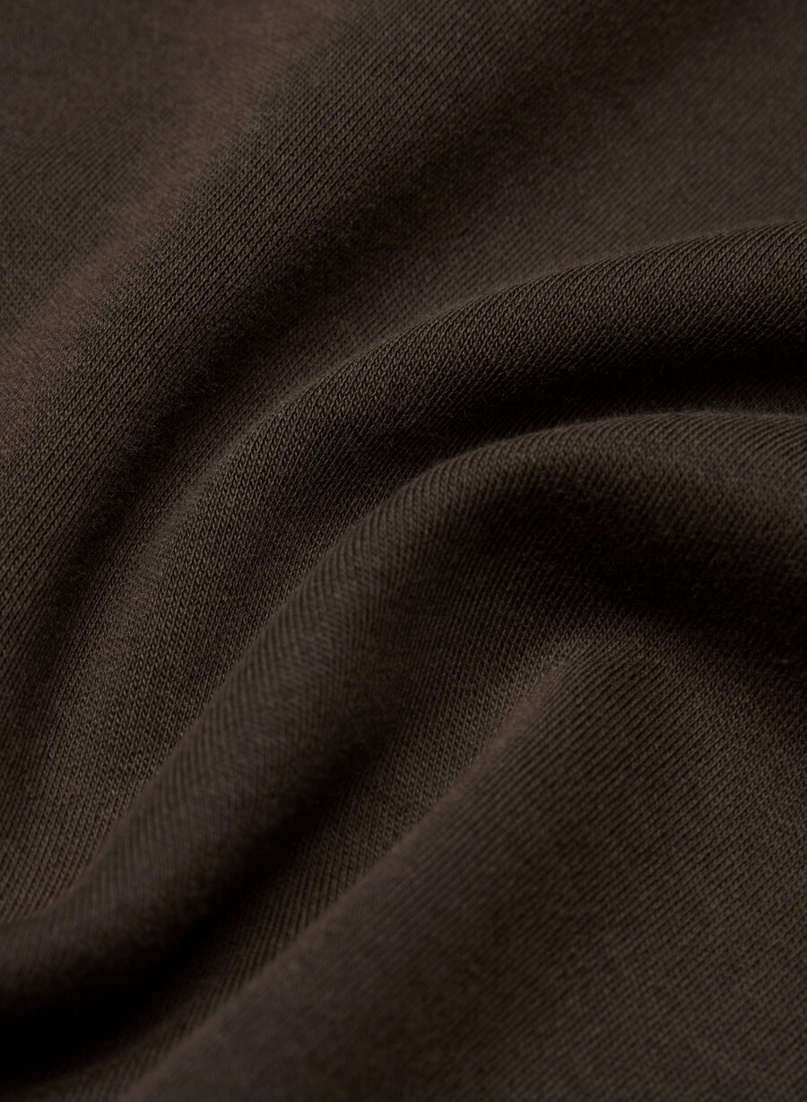 interlock-baumwoll-t-shirt farbe sattes mokkabraun
