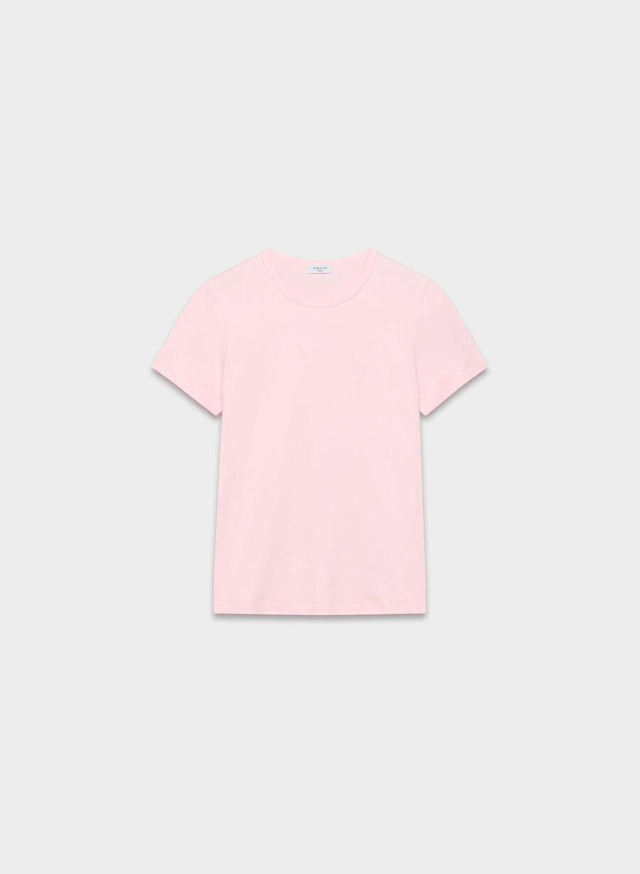 interlock-baumwoll-t-shirt villa pink