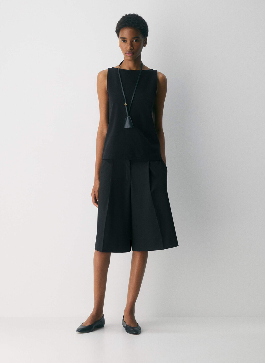 interlock cotton discern tanktop schwarz