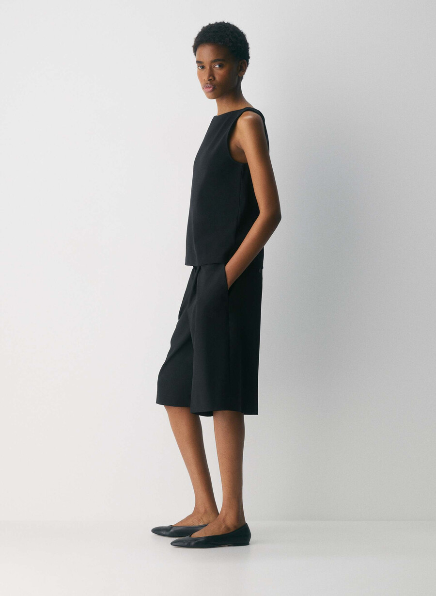 interlock cotton discern tanktop schwarz