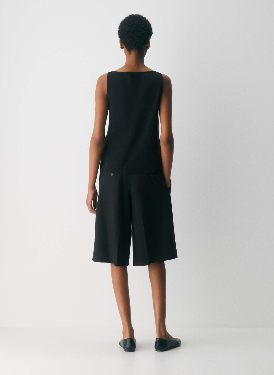 interlock cotton discern tanktop schwarz