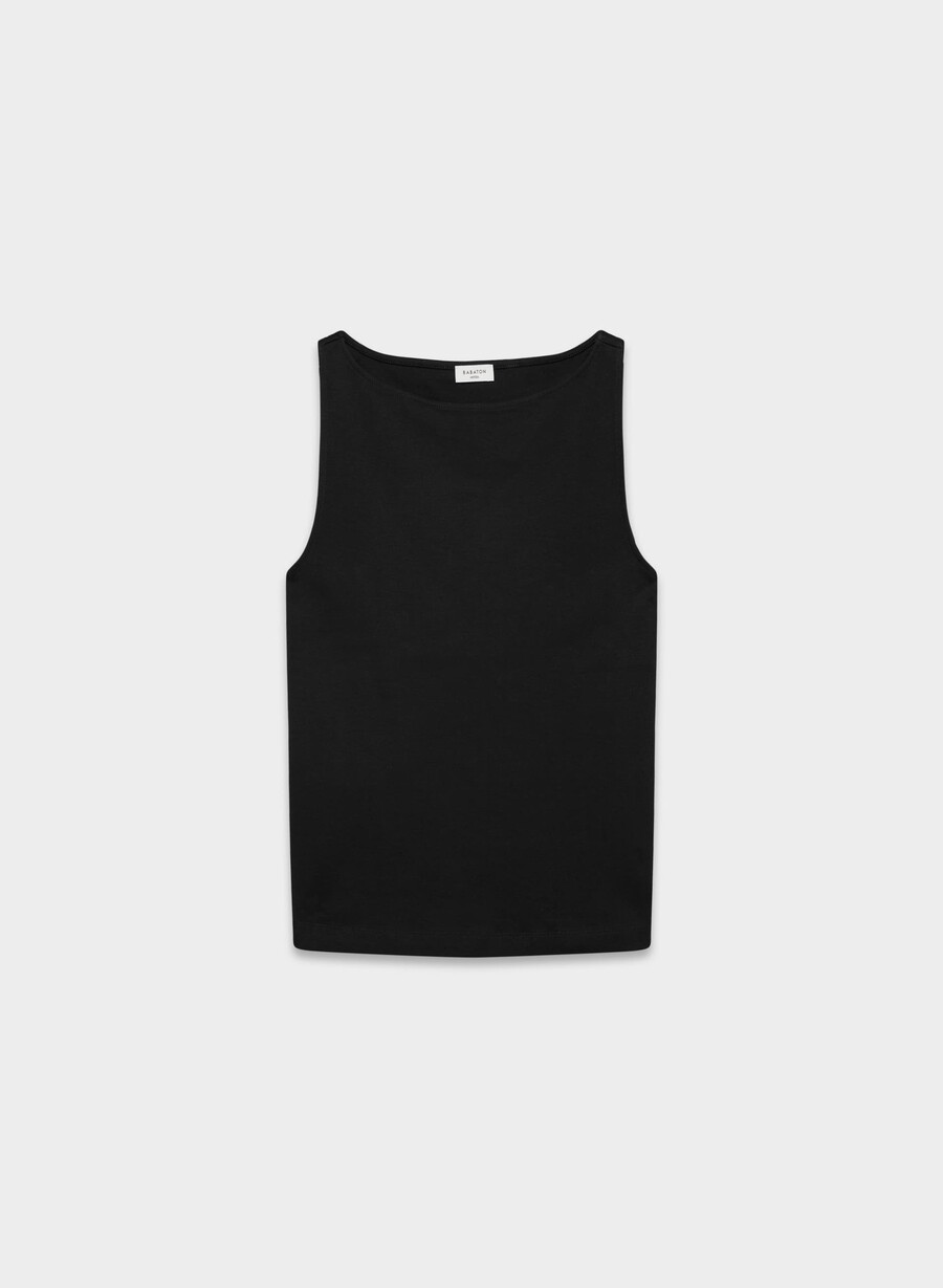 interlock cotton discern tanktop schwarz