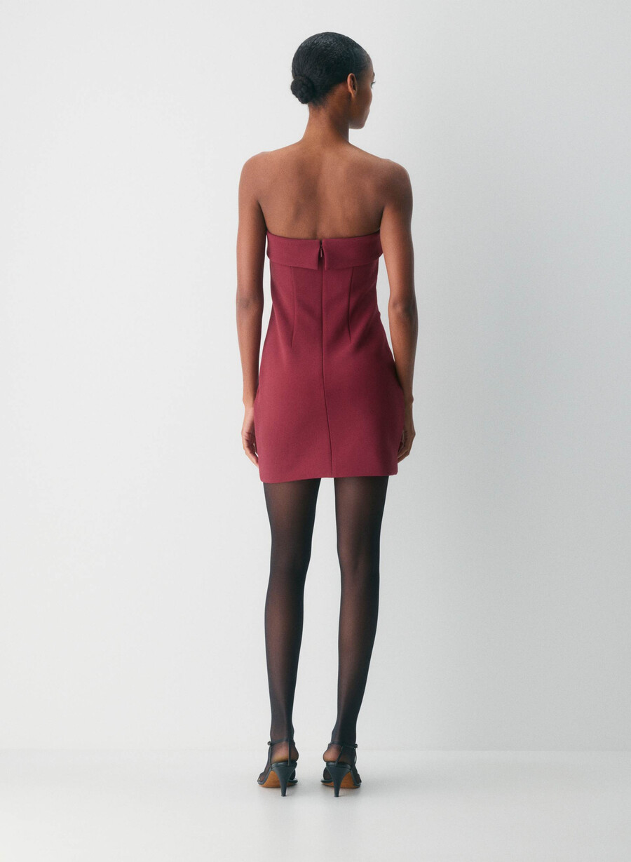figureknit eyecatcher minikleid cordovan