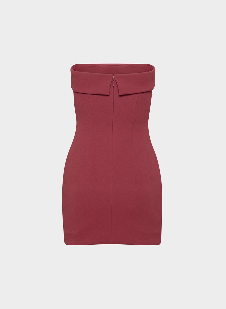 figureknit eyecatcher minikleid cordovan