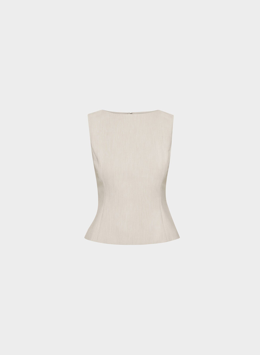 enigma top heather matte pearl
