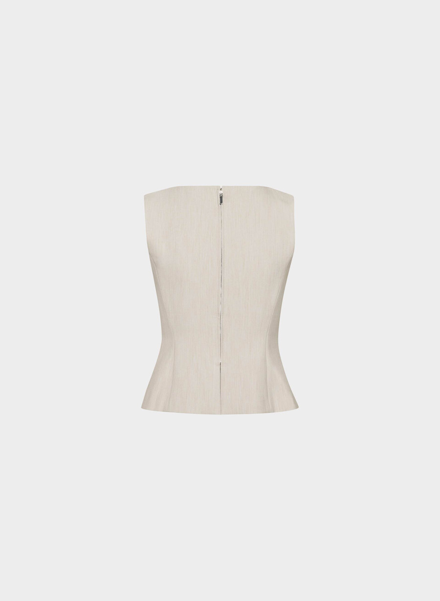 enigma top heather matte pearl