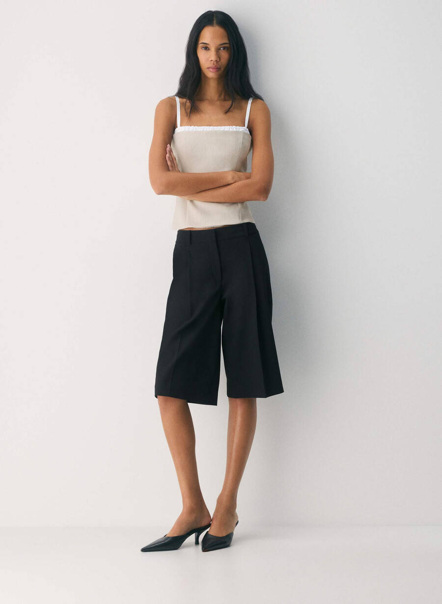 mondrian top - reessential heather matte pearl