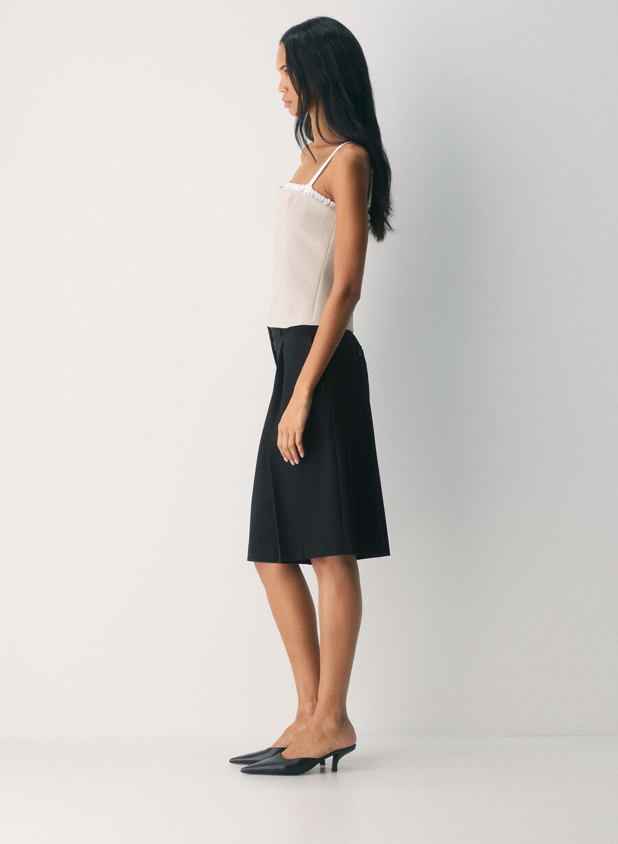 mondrian top - reessential heather matte pearl