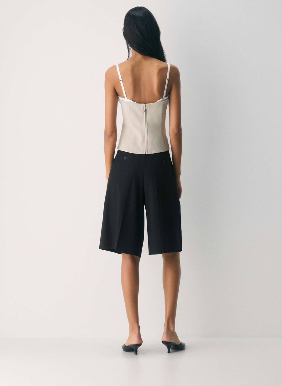 mondrian top - reessential heather matte pearl