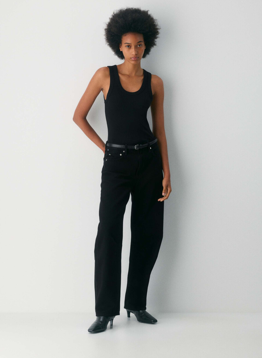 citizens of humanity miro long relaxed jeans schwarz