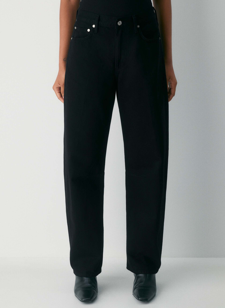 citizens of humanity miro long relaxed jeans schwarz