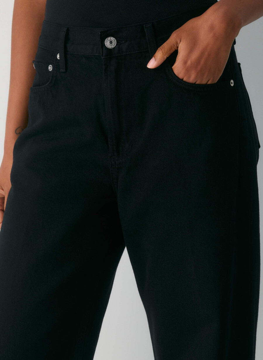 citizens of humanity miro long relaxed jeans schwarz