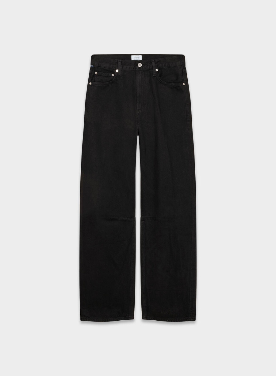 citizens of humanity miro long relaxed jeans schwarz