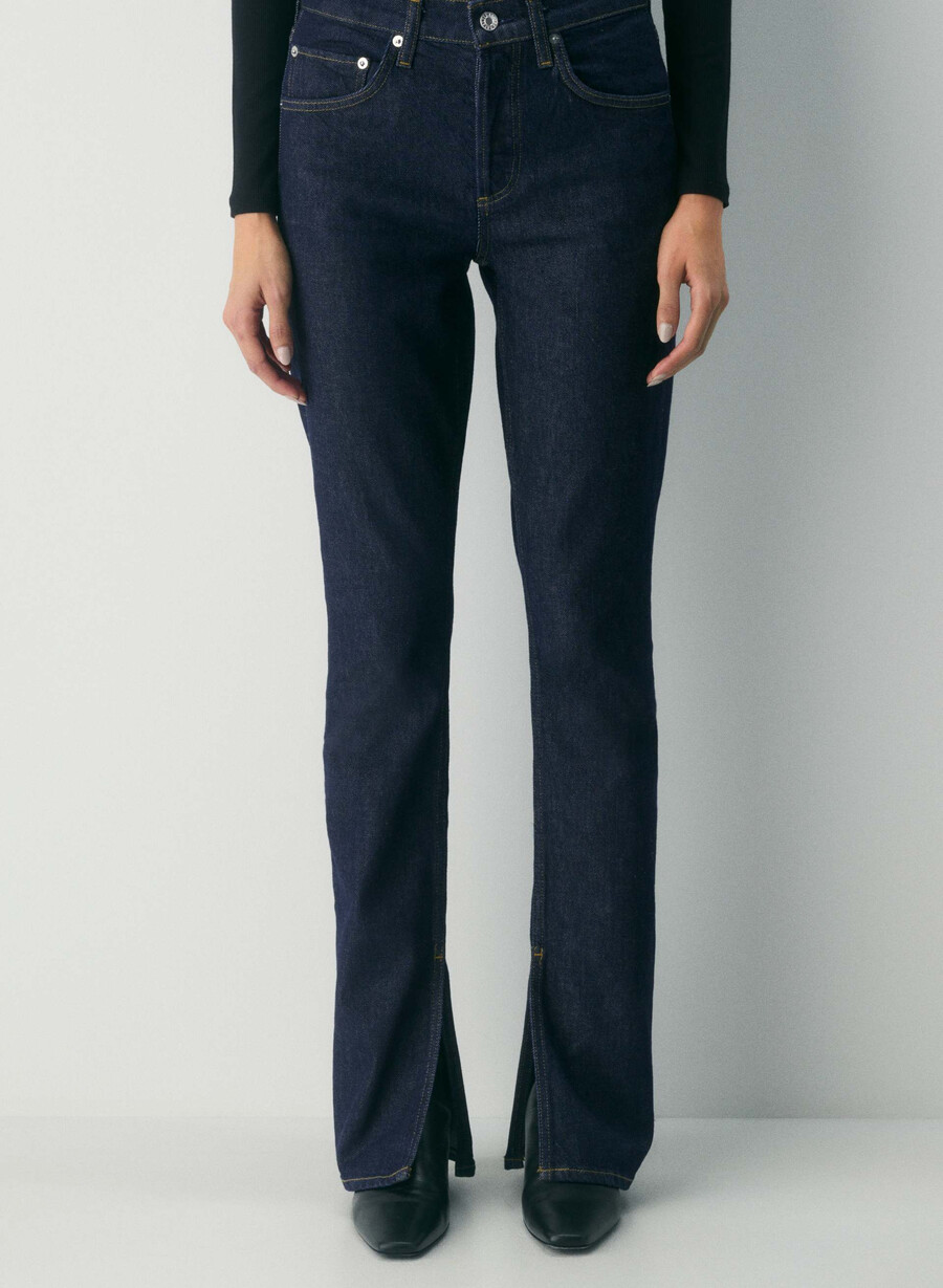 agolde ingram split skinny jeans immerson