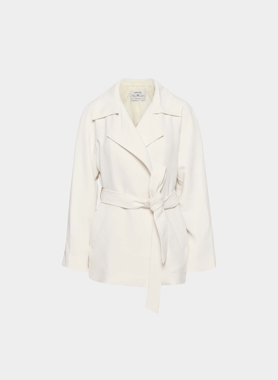 der splendor mid trenchcoat in der farbe hellbirke